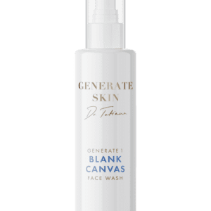 Black canvas face wash